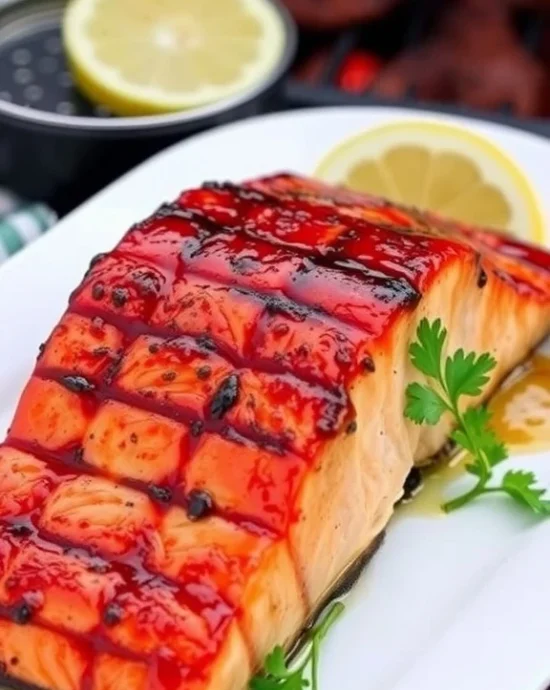 BBQ salmon fillet