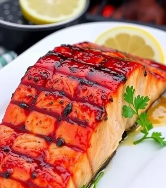 BBQ salmon fillet