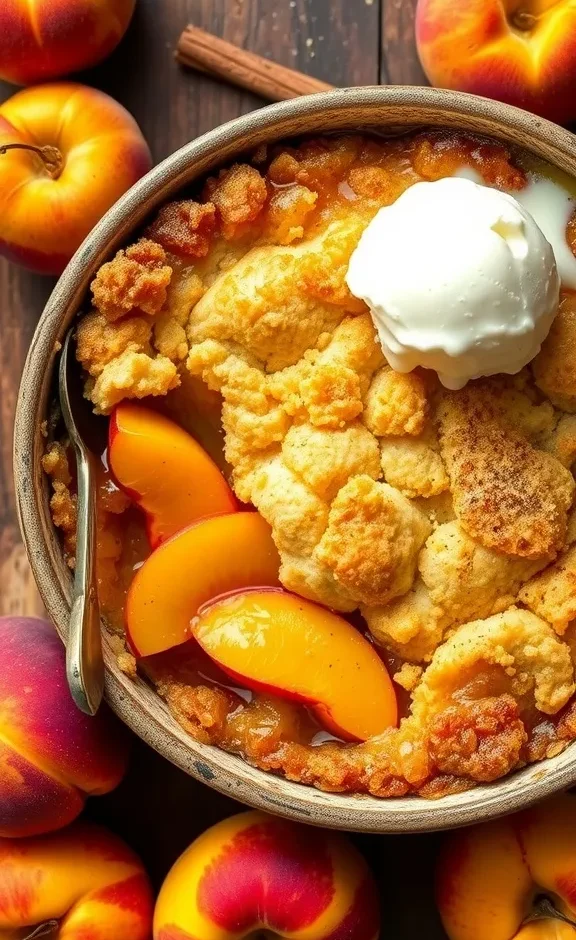 Bisquick Peach Cobbler