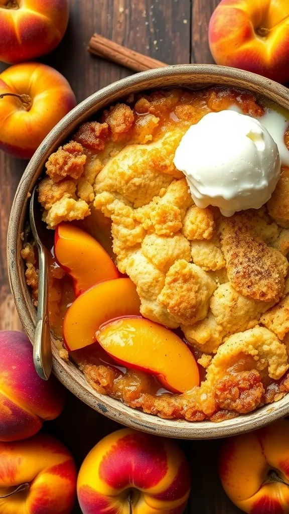 Bisquick Peach Cobbler
