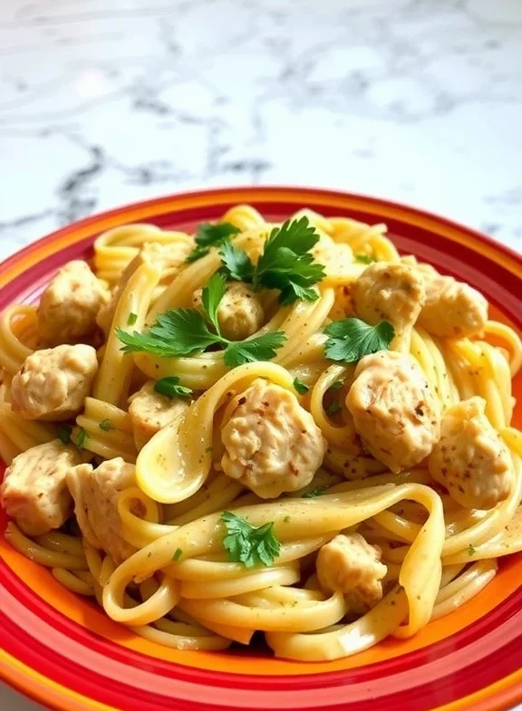 garlic parmesan chicken pasta