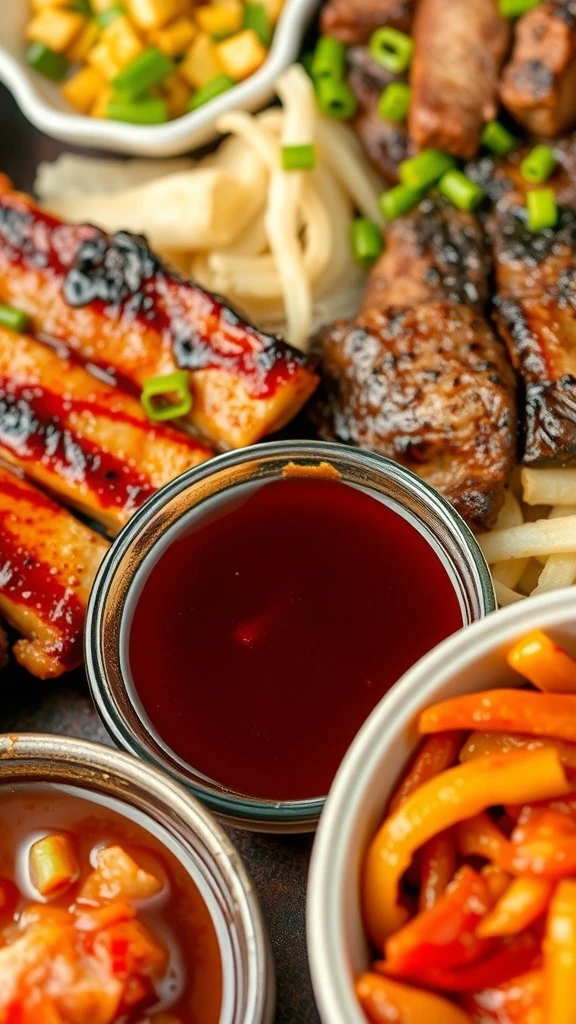 A bowl of homemade Korean BBQ sauce.