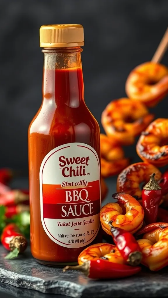 Sweet Chili BBQ Sauce in a bottle