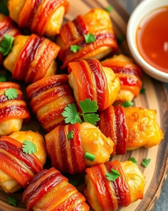 Bacon Wrapped Chicken Bites