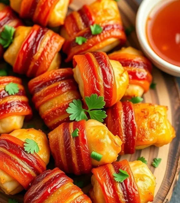 Bacon Wrapped Chicken Bites