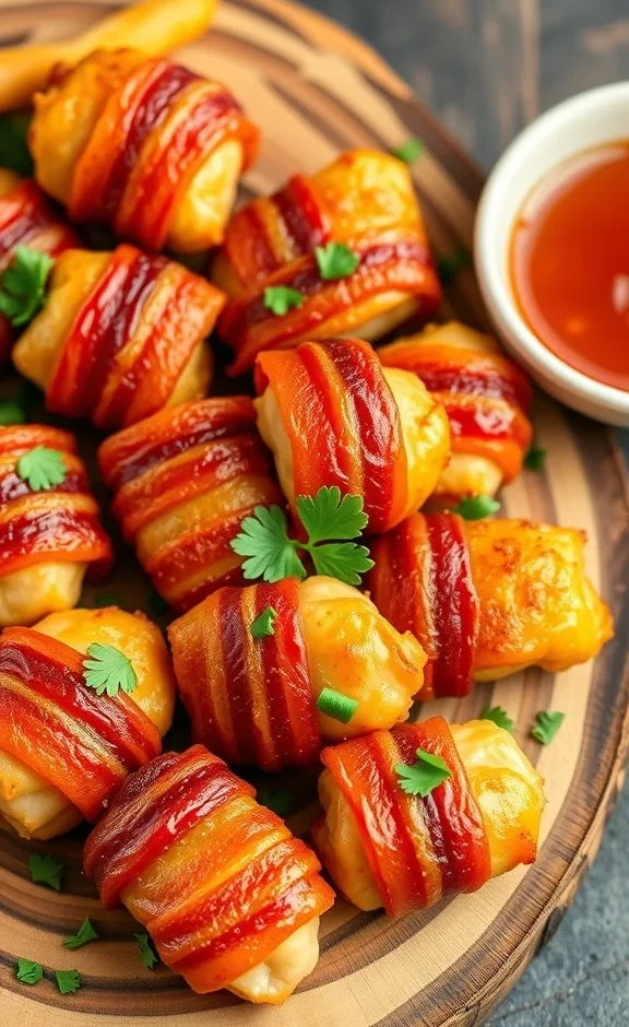 Bacon Wrapped Chicken Bites