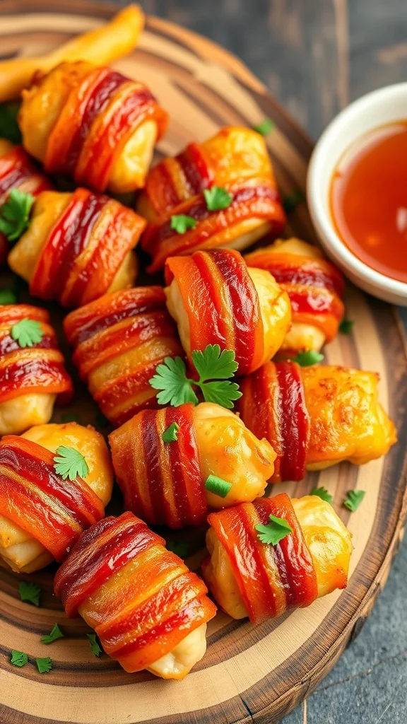 Bacon Wrapped Chicken Bites