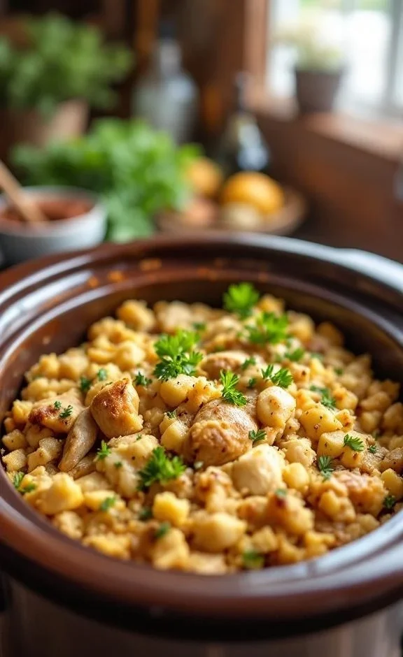 Chicken Stuffing Crock Pot recipe