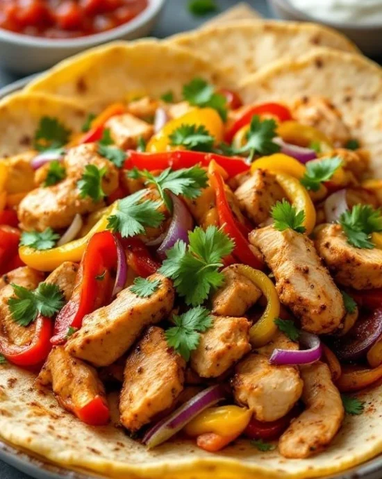 Chicken fajitas