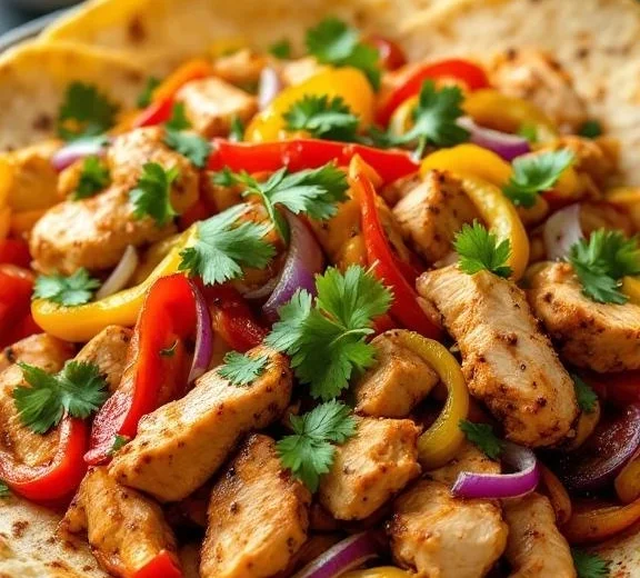 Chicken fajitas