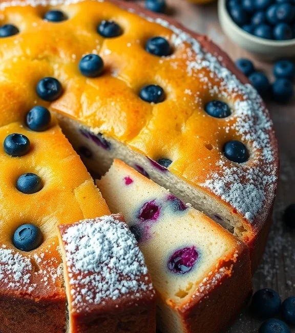Delicious Lemon Blueberry Cake
