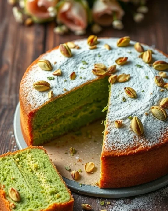 Delicious Pistachio Cake Recipe