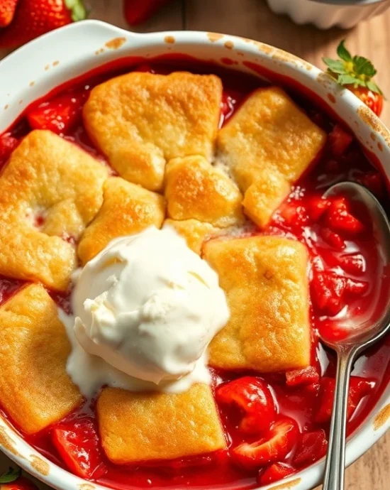 Delicious Strawberry Cobbler Recipe