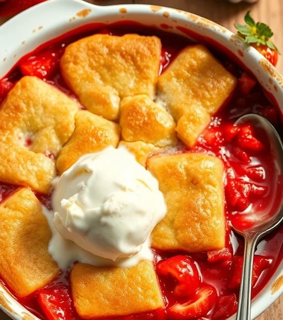 Delicious Strawberry Cobbler Recipe