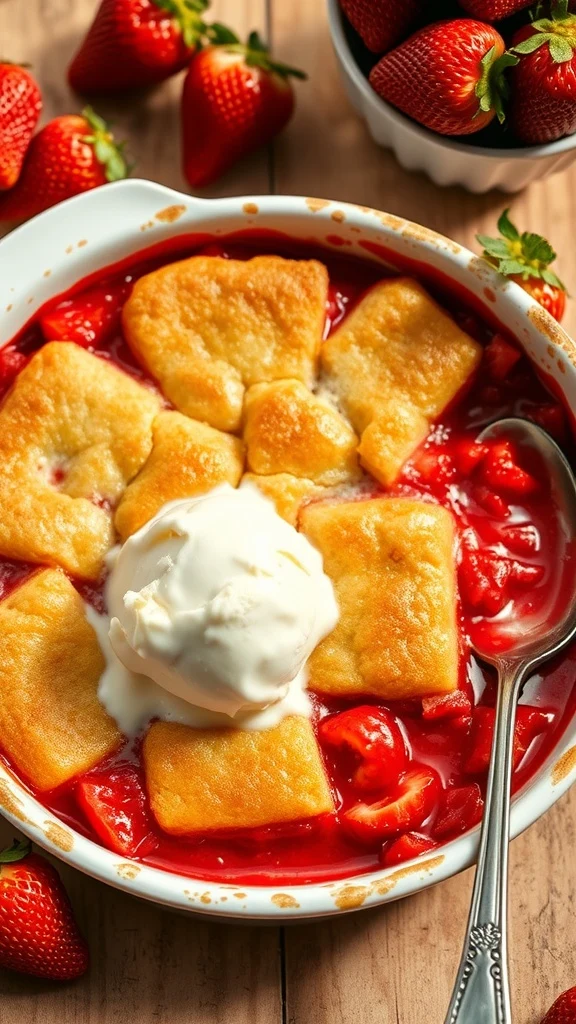 Delicious Strawberry Cobbler Recipe
