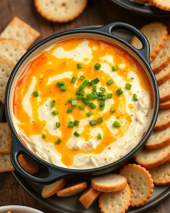 Delicious three Cheese Crab Dip