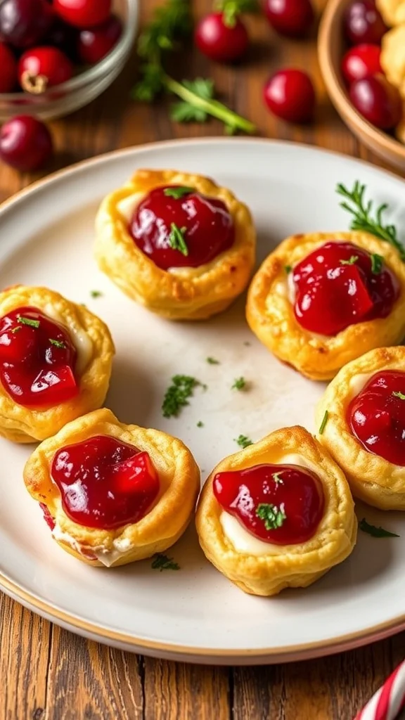 Easy Cranberry Brie Bites Recipe