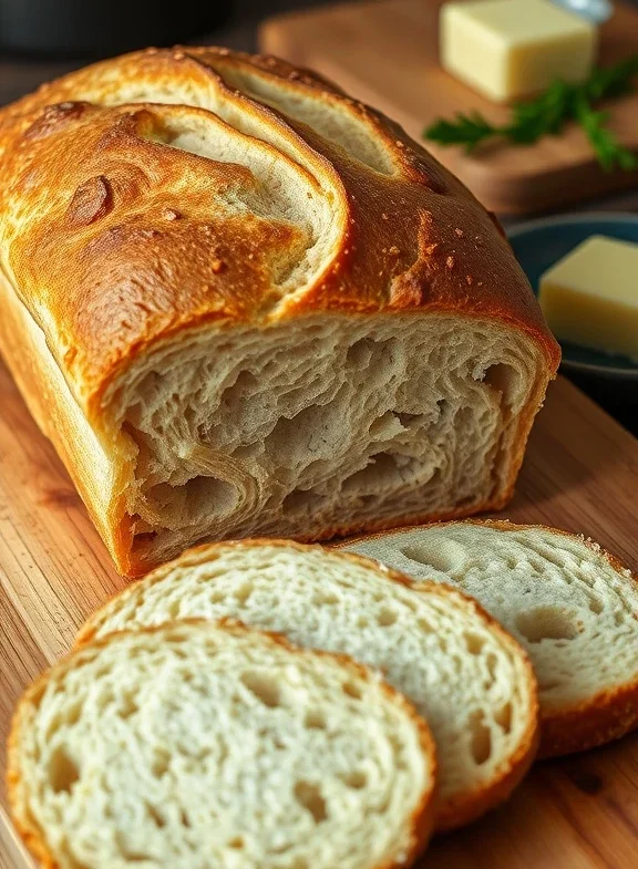 Easy Crusty Bread Recipe