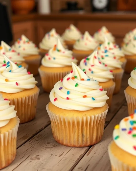 Easy Vanilla Cupcakes Recipe