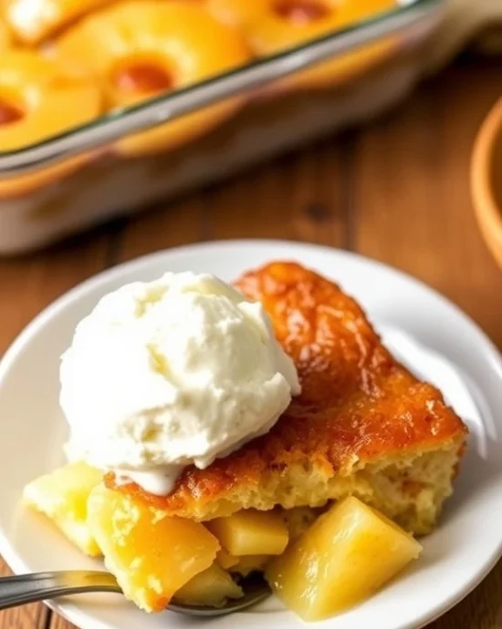 Easy pineapple dump cake