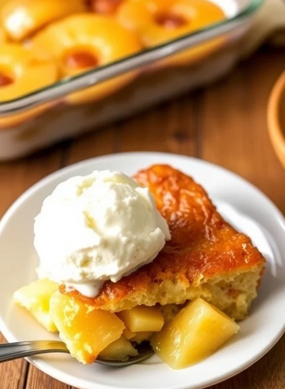 Easy pineapple dump cake