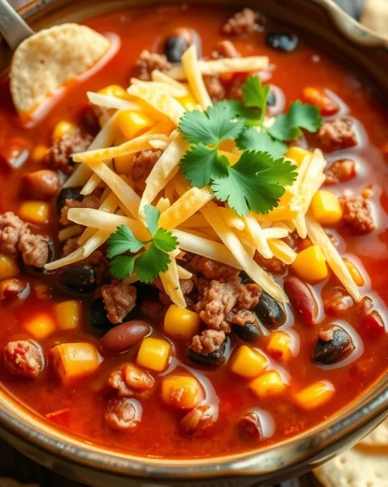 Easy taco soup