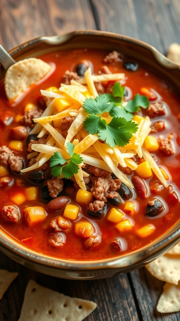 Easy taco soup
