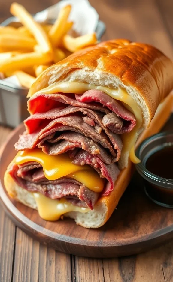 Homemade French Dip Sandwich