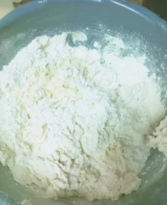 Kneading the dough