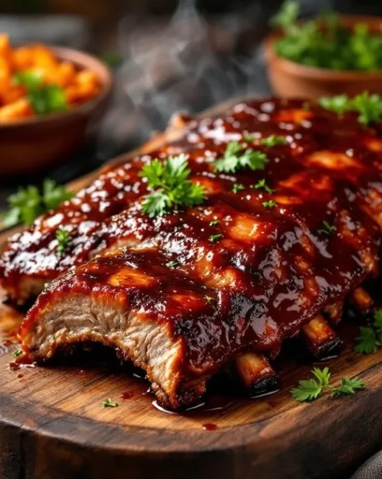 Oven baked spare ribs