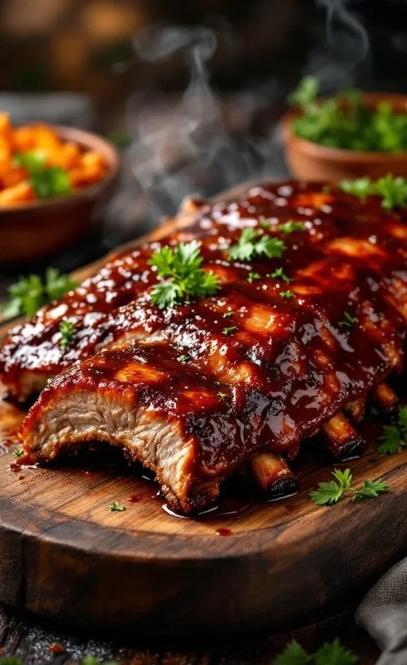 Oven baked spare ribs