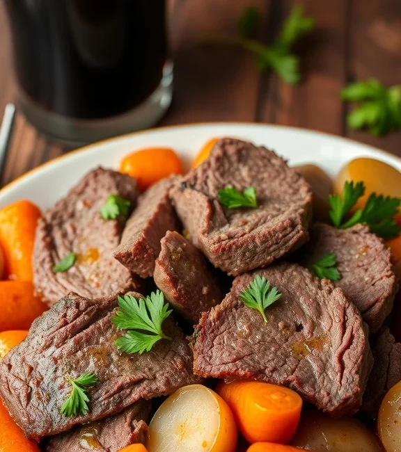 Slow Cooker Corned Beef in Beer