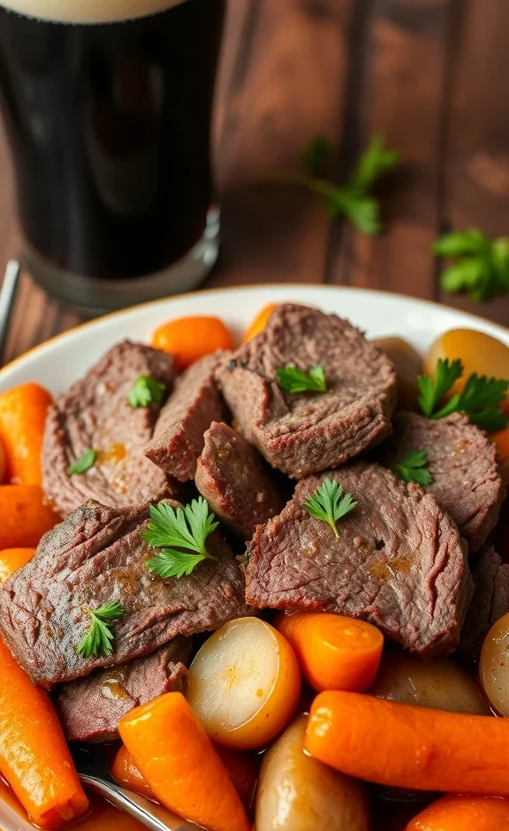 Slow Cooker Corned Beef in Beer