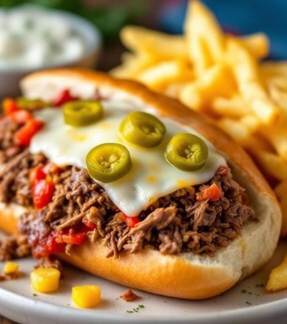 Slow cooker italian beef