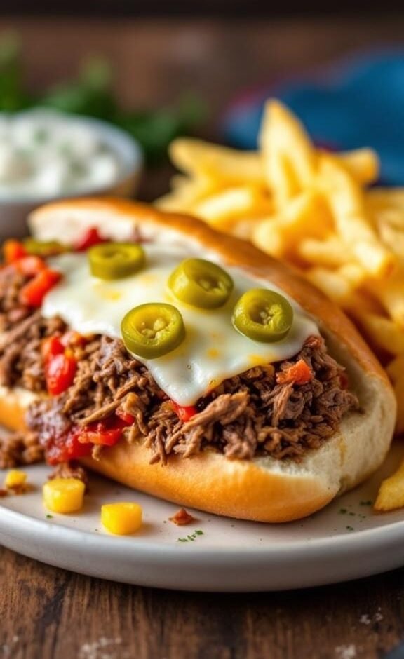 Slow cooker italian beef