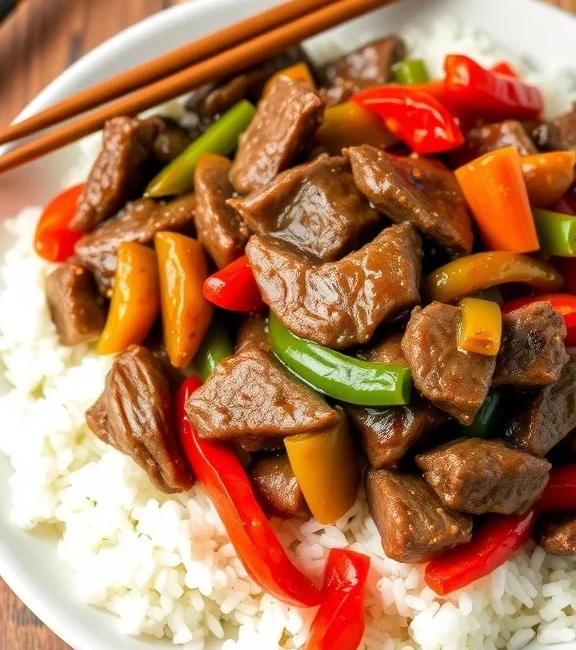 Slow cooker pepper steak