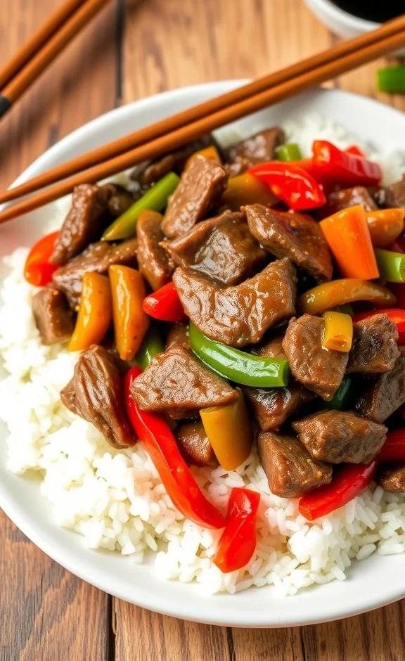 Slow cooker pepper steak