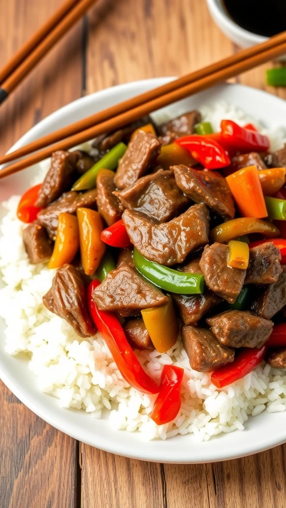 Slow cooker pepper steak