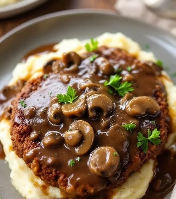 Slow cooker salisbury steak