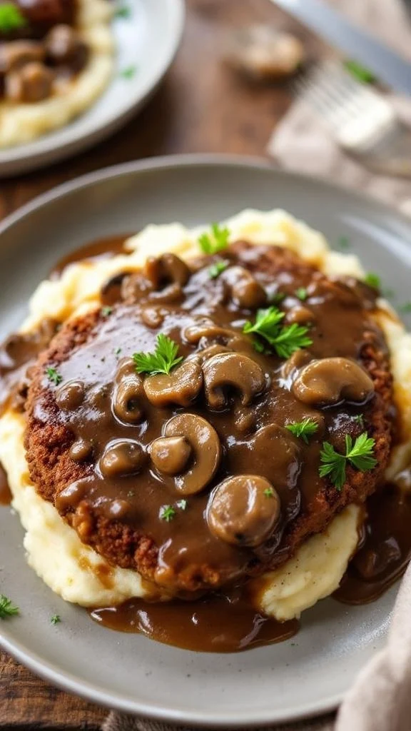Slow cooker salisbury steak