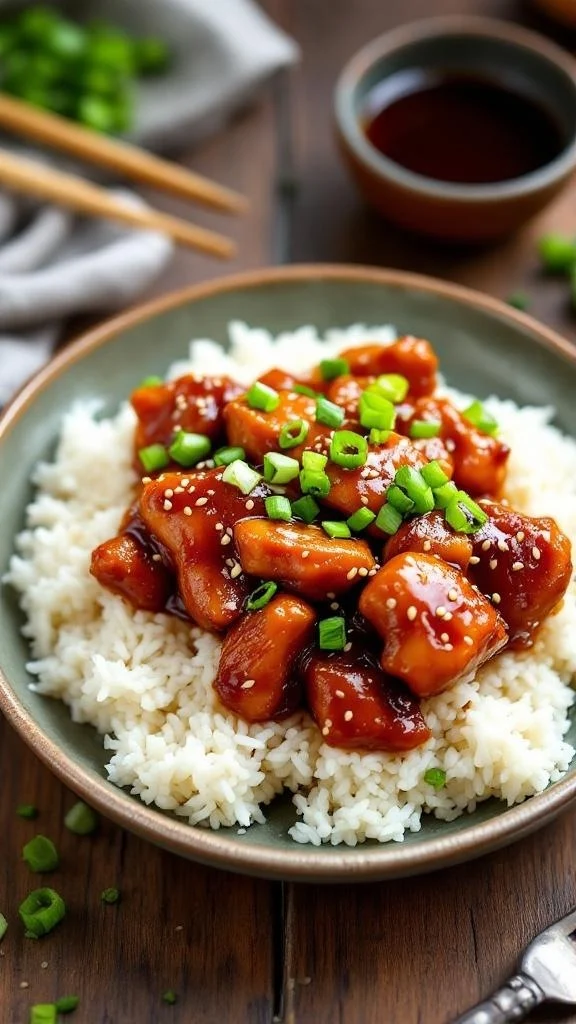 Slow cooker teriyaki chicken