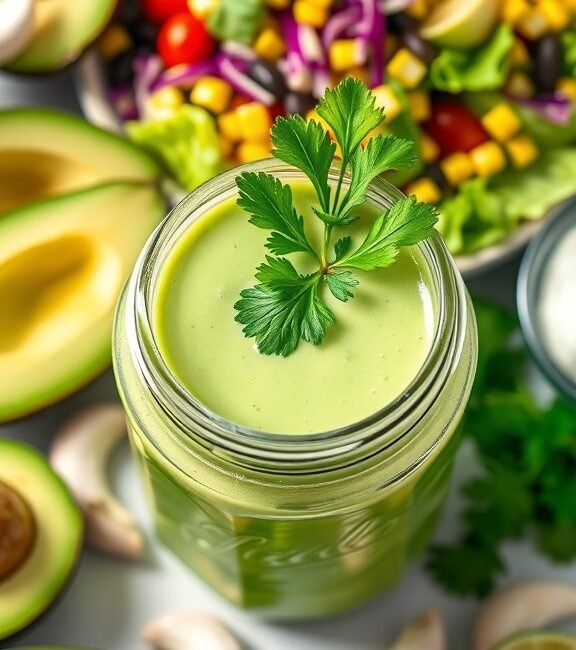 Avocado lime dressing