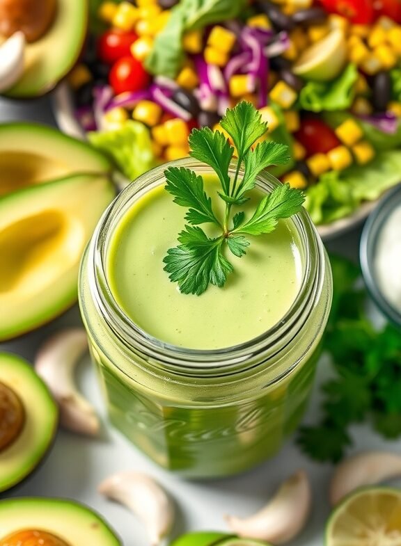 Avocado lime dressing