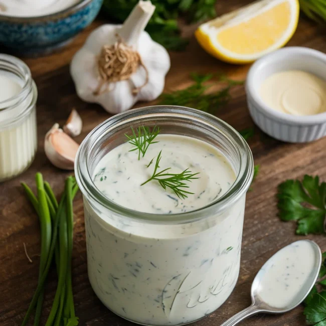 Homemade ranch dressing