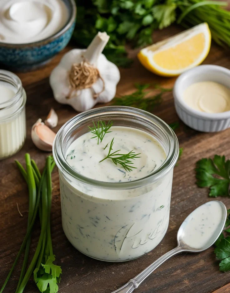 Homemade ranch dressing
