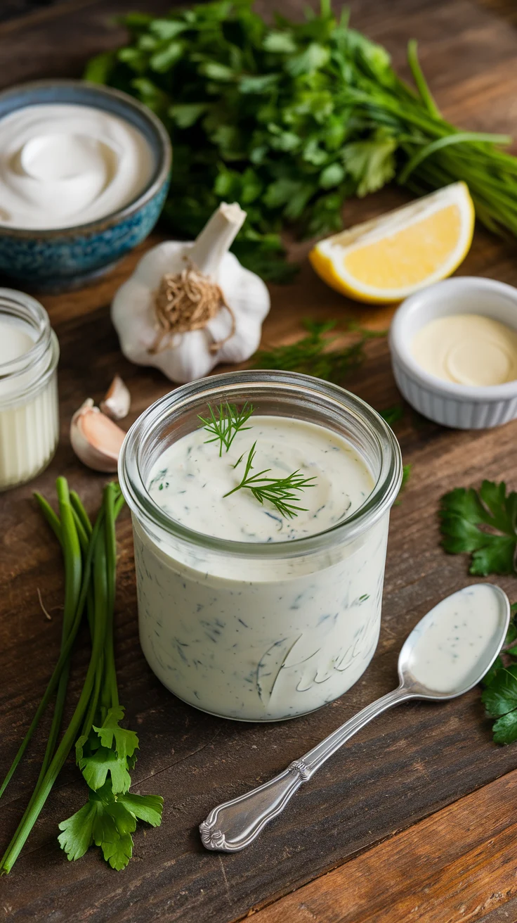 Homemade ranch dressing