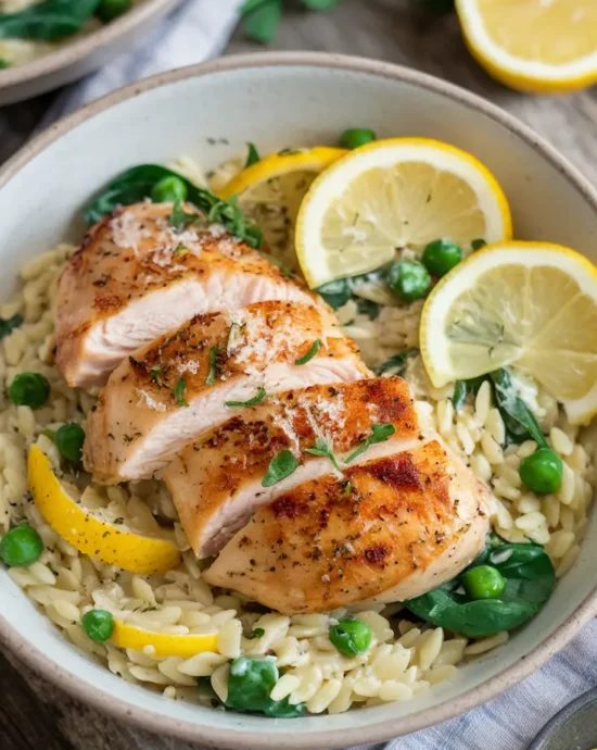 Lemon Chicken Orzo