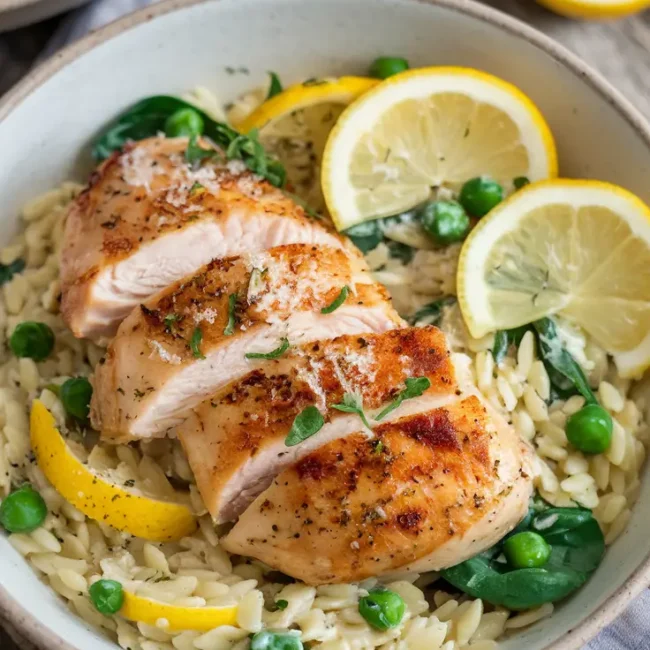Lemon Chicken Orzo