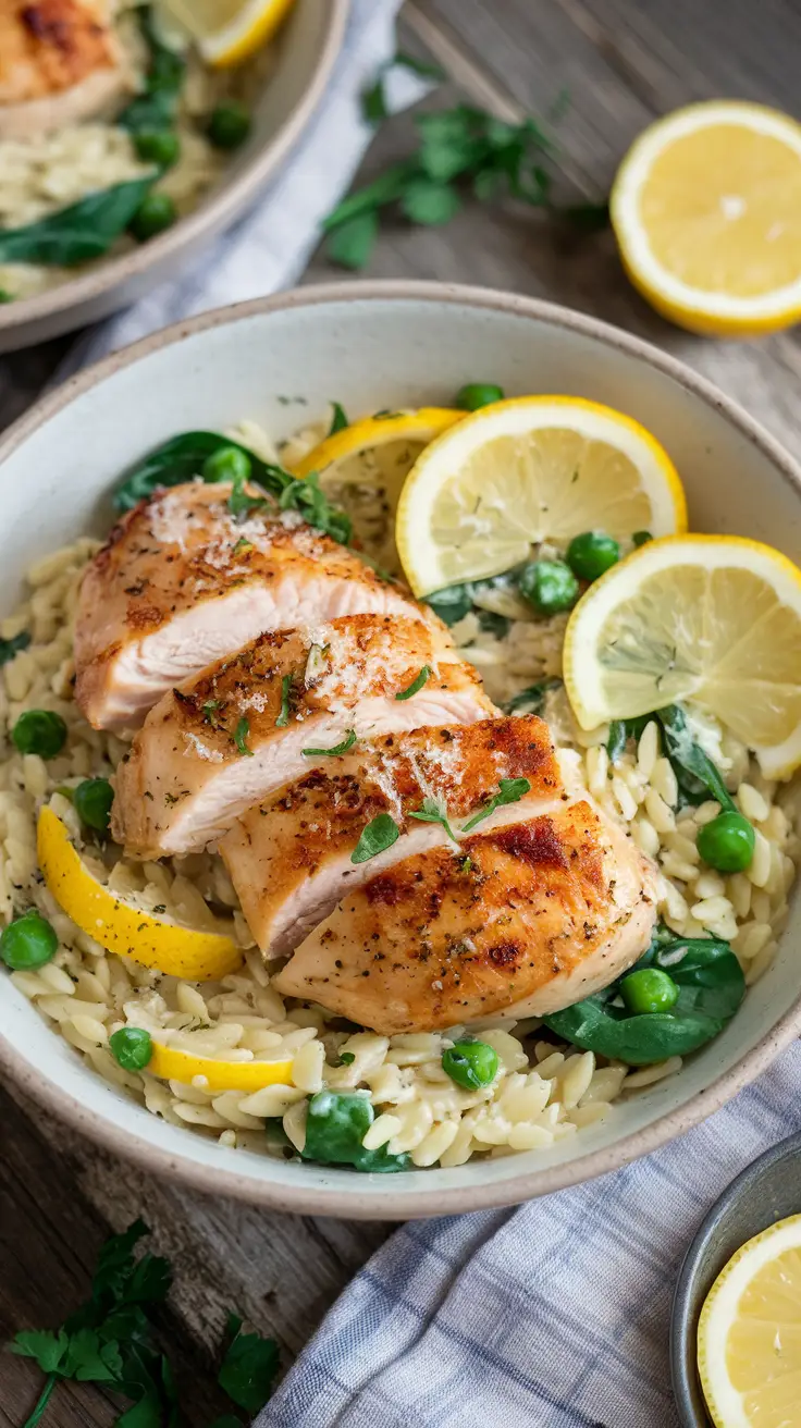 Lemon Chicken Orzo