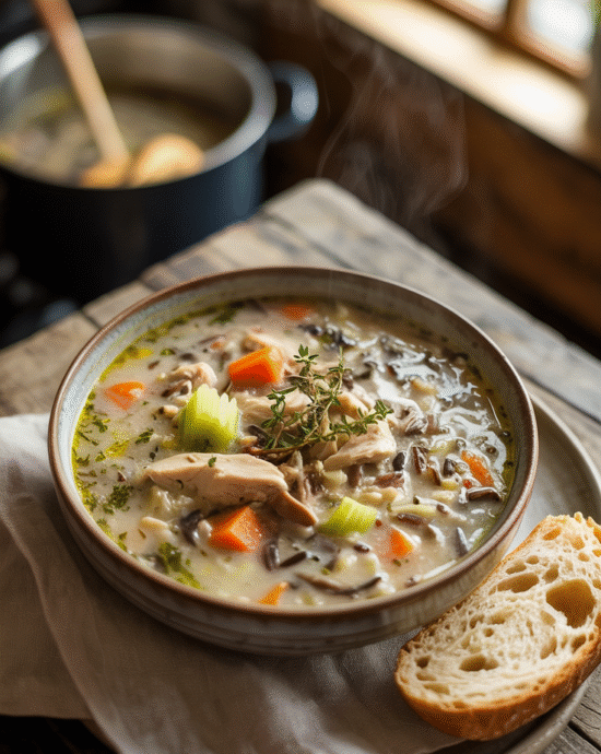 Chicken and wild rice soup